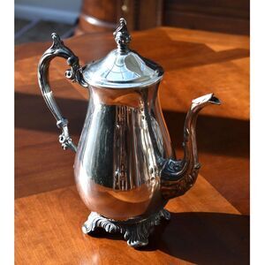 Vintage F.B. Rogers Silver Plate Coffee Pot 2462 Victorian Style 10.5" Ornate